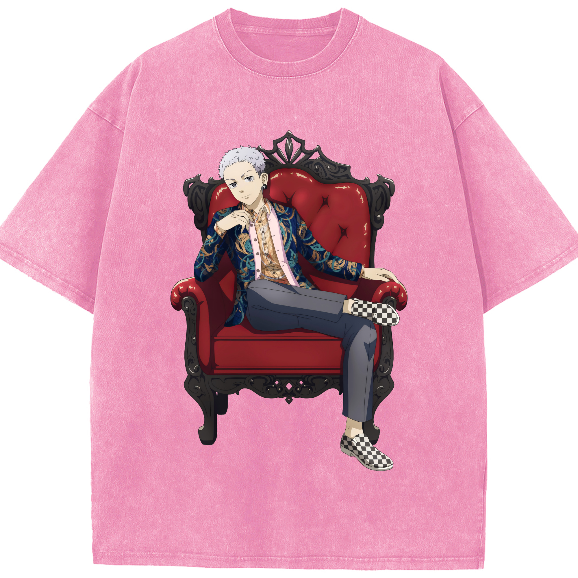 （画像用） 東京リベンジャーズ Tokyo Revengers 綿100% ヴィンテージ風 半袖Tシャツ（フロントプリント）